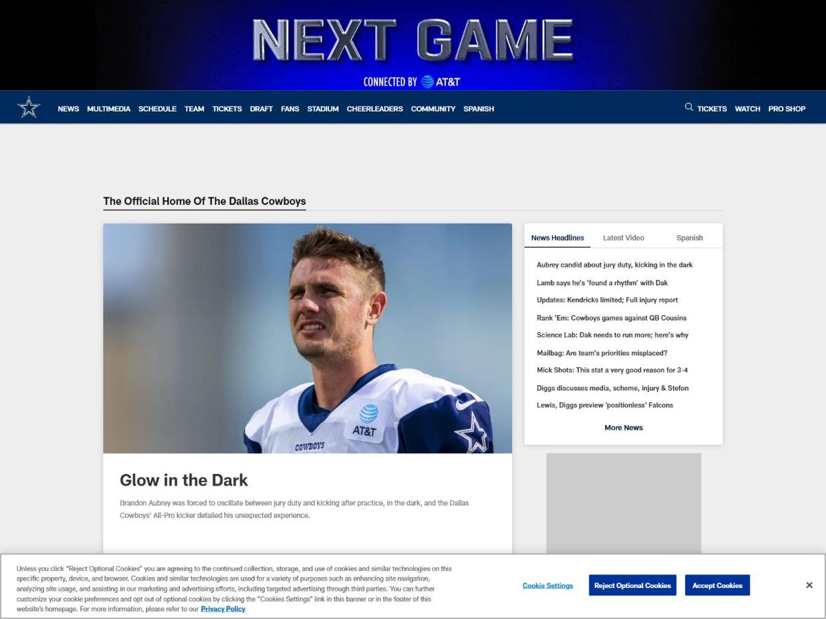 Site officiel des Dallas Cowboys