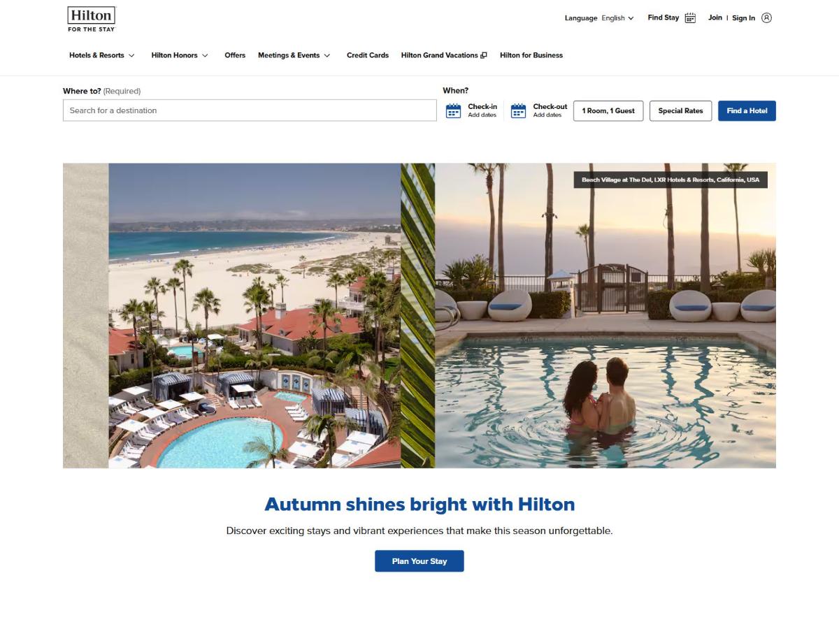 Hilton-Website